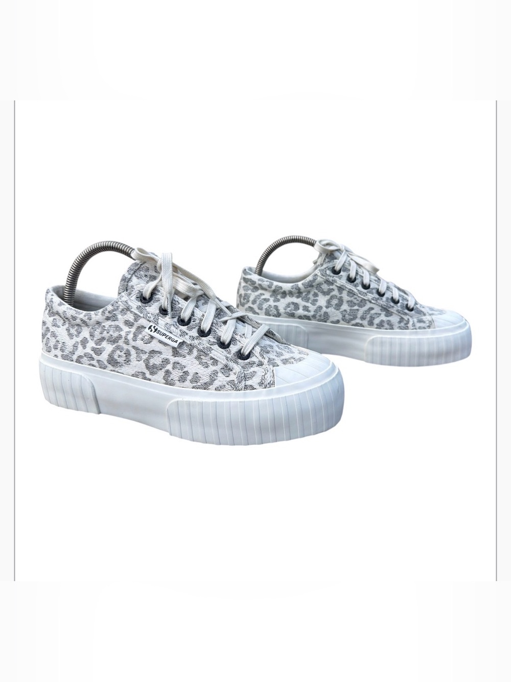 Superga 2631 Stripe Platform Jacquard Animalier Sneaker Women Sz 41 US 9.5 NWT